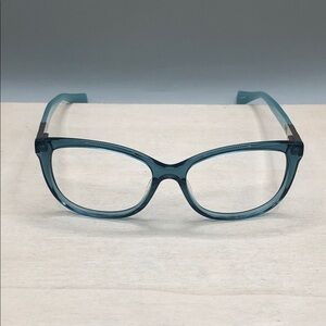 MAX MARA mm1206 Eyeglasses in color YTV 53 -16-140 aqua crystal blue FRAMES ONLY